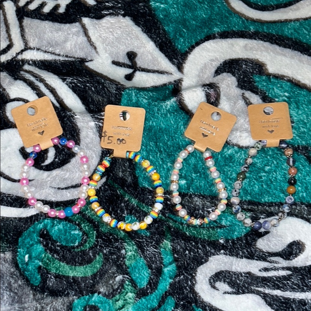Colorful Beaded Bracelets Set